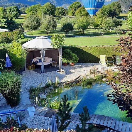 Garden Paradise Bled Apartments - Garden, Pond And Castle View Bagian luar foto
